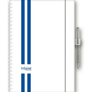Naptár, tervező, A5, heti, DAYLINER, "InSpiral GT", fehér-kék 143646478 - Irodai kiegészítő