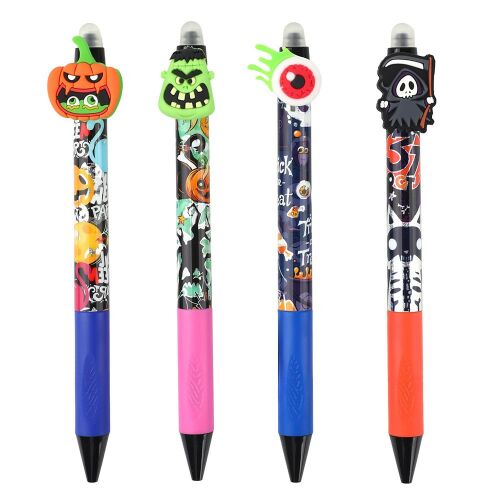 Nebulo Halloween golyóstollak tök, szörny, szemgolyó és kaszás díszekkel