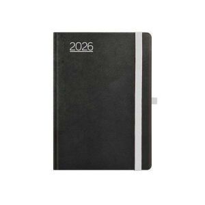 Naptár, tervező, A5, heti, TOPTIMER, "Nero", fekete-szürke 143646742 - TOPTIMER