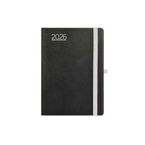 Naptár, tervező, A5, heti, TOPTIMER, "Nero", fekete-szürke 143646742