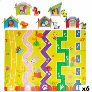 Gyermek Puzzle Lisciani Giochi 48 x 1 x 36 cm Farm 12 Darabok 27 Darabok (6 egység) 143662705 - Puzzle & Kirakó