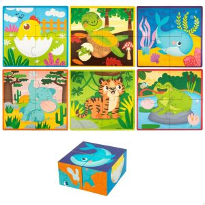 3D Puzzle Lisciani Giochi 22 x 23 x 1 cm Állatok 4 Darabok (6 egység) 143662729 - Baba puzzle