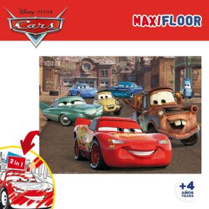 Gyermek Puzzle Cars Kétoldalú 108 Darabok 70 x 1,5 x 50 cm (6 egység) 143663238 - Puzzle & Kirakó
