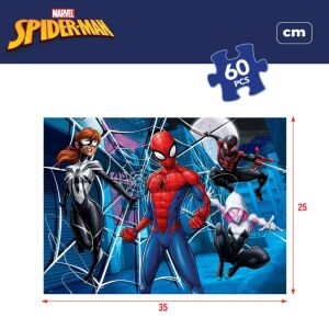 Gyermek Puzzle Spider-Man Kétoldalú 60 Darabok 70 x 1,5 x 50 cm (6 egység) 143663906 - Puzzle & Kirakó