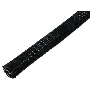 Fonott poliészter kábelvédő 4 mm, Kígyóbőr BP.04-BK 143672415 - Kábelharisnya