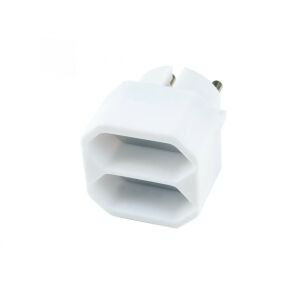 Home NV 1/WH hálózati elosztó, 2 EURO aljzat gyermekvédelemmel ellátva, 2x500W, fehér 143672725 - Home by Somogyi