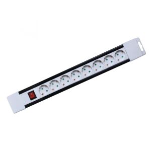 Home PNV 08K/WH hálózati elosztó, 2 m, H05VV-F 3G1,0 mm2 kábel, kapcsolós, IP20 kivitel, 8 aljzat gyermekvédelemmel, max. 3500W, fehér, felakasztható 143672734 - Home by Somogyi