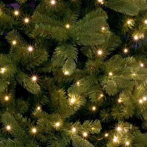 Home ML 250G/WW micro LED-es fényfüzérköteg, 250 db melegfehér micro LED, 10 ágú, vékony, zöld színű vezeték, kül- és beltéri