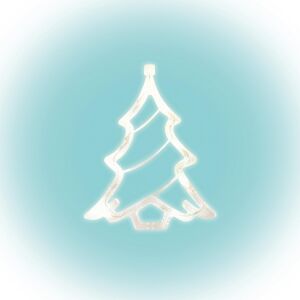 Home KID 412 karácsonyfa ablakdísz, 8 db LED, öntapadós elemtartó 143673128 - Karácsony