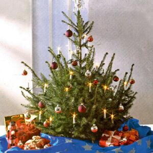 Home KT 250/BL karácsonyfa takaró, kék alap, ezüst csillagok, fleece, beltéri 143673207 - Karácsony