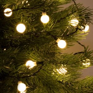 Home KII 100B/WW LED-es gömb fényfüzér, 8 m / 100 db melegfehér LED, állófényű, zöld vezeték, hálózati adapter, beltéri kivitel 143673333 - Fényfüzér