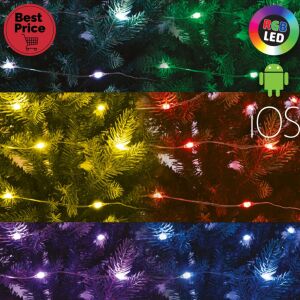 Home ML 100 RGB SMART micro LED-es fényfüzér, 10 m / 100 db RGB micro LED, applikációval vezérelhető, USB csatlakozó, beltéri kivitel 143673366 - Fényfüzér