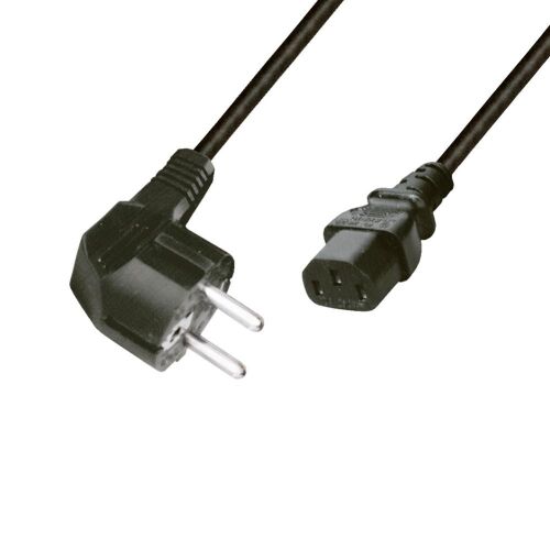 Home N 5 számítógépes hálózati csatlakozókábel, 2 m, H05VV-F 3G0,75 mm2 kábellel, védőérintkezős, max.1380W, fekete 143673433