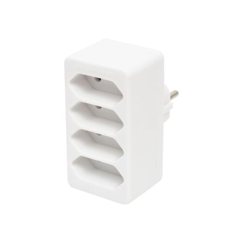 Home NV 24/WH hálózati elosztó, 4 EURO aljzat gyermekvédelemmel ellátva, max. 4 x 500 W, fehér 143673446