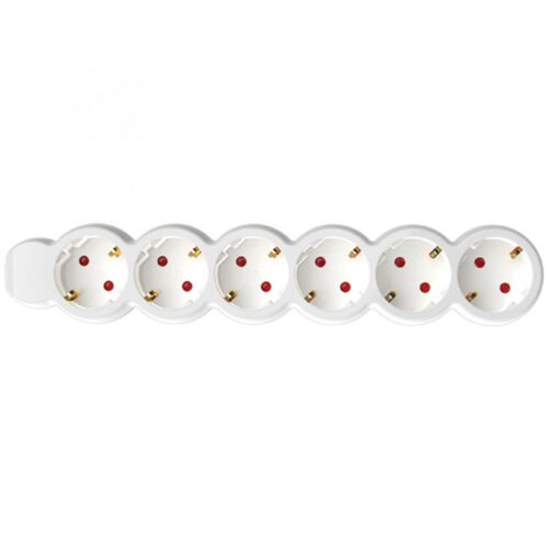 Home NV 6-3/WH/1,5 hálózati elosztó, 3 m, H05VV-F 3G1,5 mm2 kábel, IP20 kivitel, 6 védőérintkezős aljzat, max. 3500W, fehér 143673585