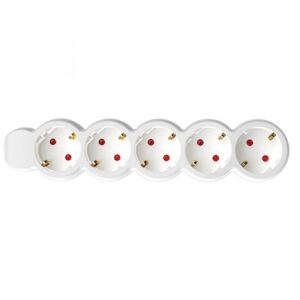 Home NV 5-3/WH/1,5 hálózati elosztó, 3 m, H05VV-F 3G1,5 mm2 kábel, IP20 kivitel, 5 védőérintkezős aljzat, max. 3500W, fehér 143673608 - Home by Somogyi