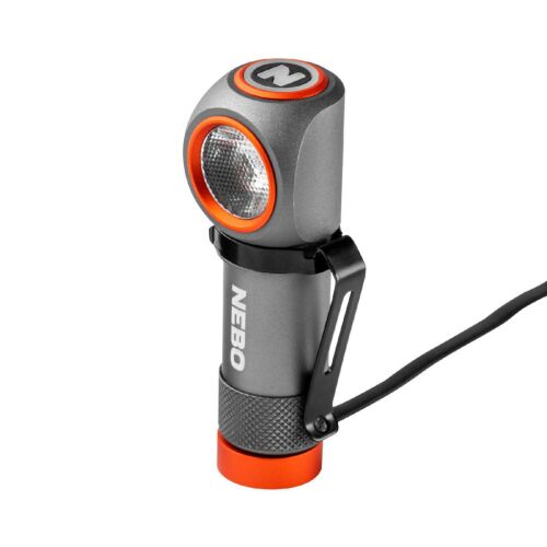 NEBO NEB-HLP-1008-G EINSTEIN 600+ fejlámpa, 600 lm - 60 lm, 90 m, 4 funkció, IPX6, USB-C 143674125