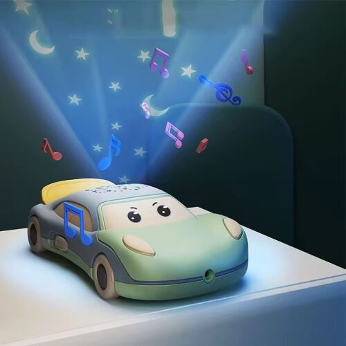 Csillag Projektor Kék Babatelefon Zenével: Autó alakú éjszakai fény projektor zenével és csillagvetítéssel