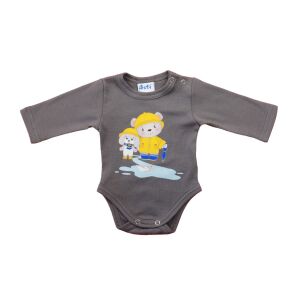 Hosszú ujjú baba body - Macis mintával 143675211 - Asti