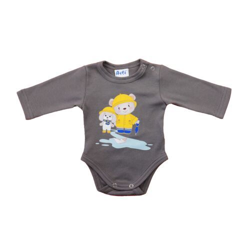 Hosszú ujjú baba body - Macis mintával 143675211