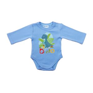 Hosszú ujjú baba body - Dinó mintával 143675215 - Asti
