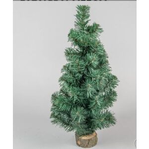 KARÁCSONYFA DEKOR FA TALPPAL – 55 CM