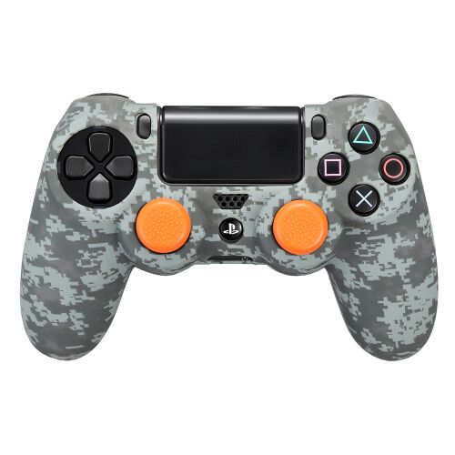 FR-Tec PlayStation 4 kontroller skin - szürke terepszínű szilikon borítás - Játékkonzol kiegészítő