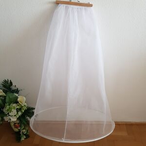 ESKÜVŐ ASZ38A - 1 körös  Ø50cm fehér menyasszonyi alsószoknya, abroncs 143685507 - Lovaskate