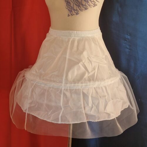 ESKÜVŐ ASZ67 - 1 körös fodros fehér selyem menyasszonyi alsószoknya, abroncs 143685630
