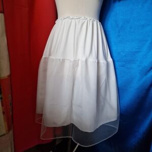 ESKÜVŐ ASZ76 - Rugalmas felsőrészű, bélelt ekrü alsószoknya 143685721 - Lovaskate