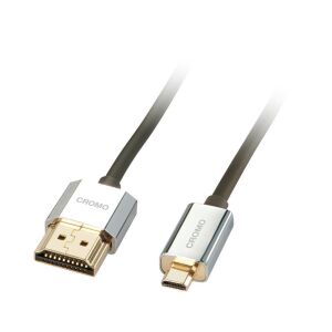 Cablu Lindy HDMI - mHDMI Cromo Slim 2m, "LY-41682" (timbre verde 0.8 lei) 143690089 - Cabluri HDMI