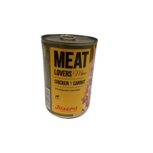 Josera Meatlovers Menu Csirke és Sárgarépa nedves kutyaeledel, 400g-os konzerv - Josera