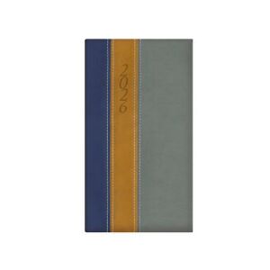 Zsebnaptár, álló elrendezésű, TOPTIMER, "Fashion", kék-okker-szürke 143691810 - Irodai kiegészítő