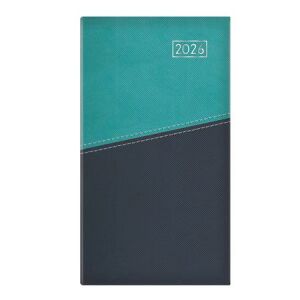 Zsebnaptár, álló elrendezésű, TOPTIMER "Duplex", türkiz-kék 143691830 - TOPTIMER