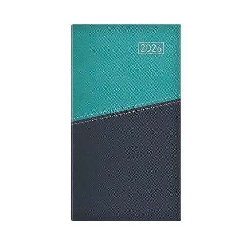 Zsebnaptár, álló elrendezésű, TOPTIMER "Duplex", türkiz-kék 143691830