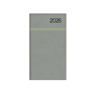 Zsebnaptár, álló elrendezésű, TOPTIMER, "Young", szürke-zöld 143691863 - Irodai kiegészítő