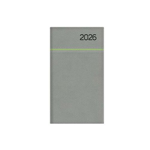 Zsebnaptár, álló elrendezésű, TOPTIMER, "Young", szürke-zöld 143691863