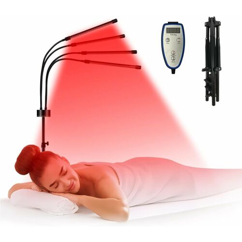 Infrarot-Stehlampe, 660 nm, Rotlichttherapiegerät mit einstellbarer Höhe 143693414