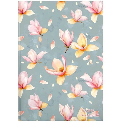 Lizzy Calendar határidőnapló, B/6, napi, keményfedeles, 2026, Magnolia 143693694