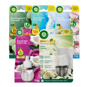 Air Wick Electric Air Freshener Refill Kit with White Flowers
