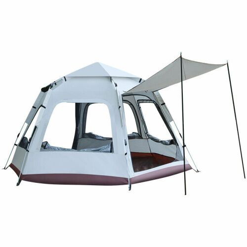 Cort de camping impermeabil, automat, ușor, pentru 4 sezoane, material Oxford 210D 143694424