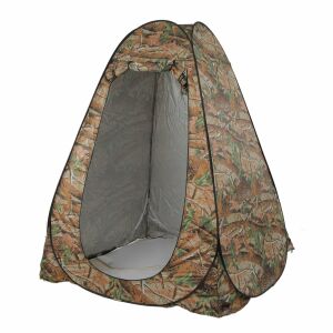 Faltzelt mit Blättermuster, 3 Fenster, tragbares Sportzelt für Schatten, Toilette, Dusche, Bad, Umkleidezelt für Camping, Wandern, Angeln