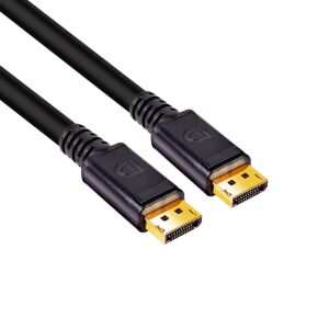 Club 3D Kábel - CAC-1069B (DisplayPort 1.4 HBR3, 8K@60Hz, 4m, 24AWG, fekete, VESA tanúsított, M/M) 143695415 - Club3D