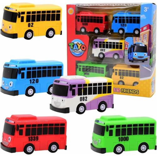 Tayo rajzfilm játékbuszok 5 színű 7 cm-es műanyag modell 143696903