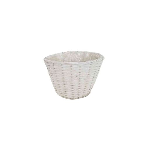Fehér Vessző Kaspó D30xH20cm - Kaspó