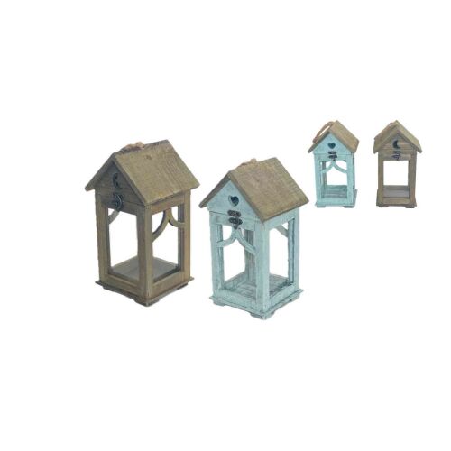 Mécsestartó Házikó 2 Színben 232-MM-11 - 13*13*H27cm