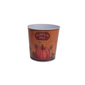 Bádog Kaspó Pumpkin 140-B-517 - D14*13.5H*D11cm