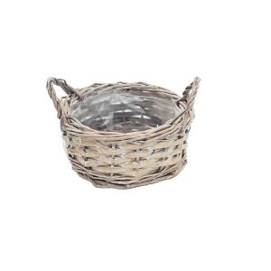 Vessző Kaspó Szürke Füles 90-22-9 - D15*H7cm