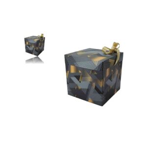 Ajándék Doboz Papír Kockás 21*21*21cm Lu-90