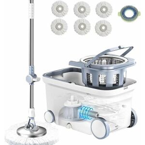 360 Grad drehbarer Bodenwischer mit hocheffizientem Wringeimer 143697475 - Küchenaccessories